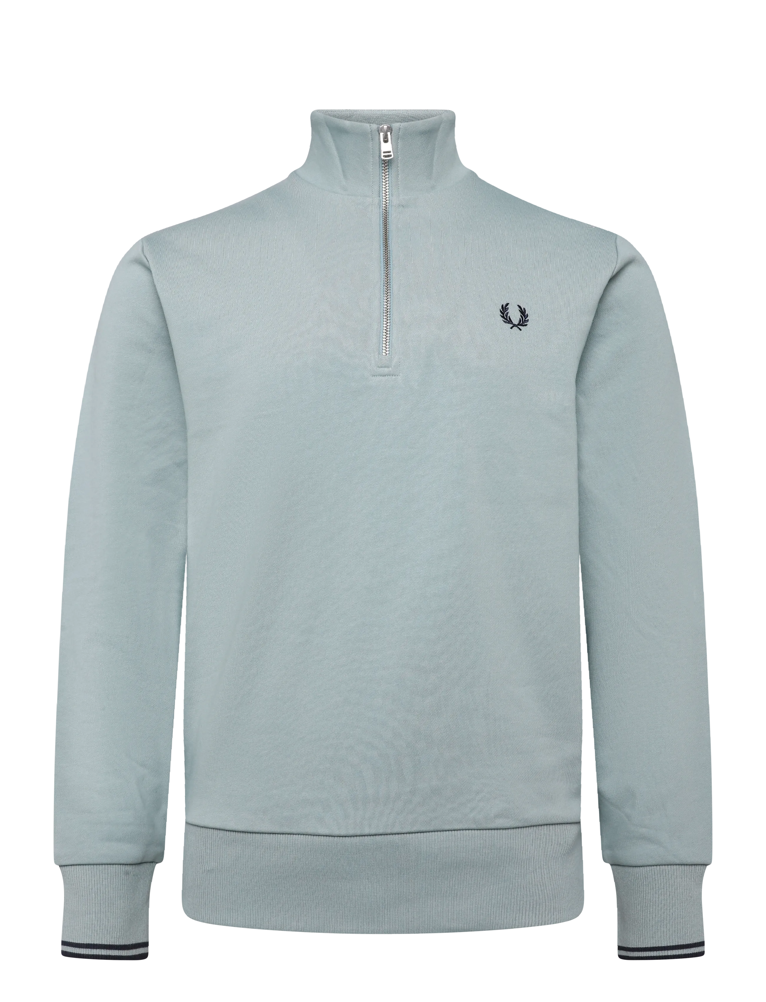Fred Perry HALF ZIP SWEATSHIRT - Sweatshirts - SLVRBL/DKAF/DKAF / blue