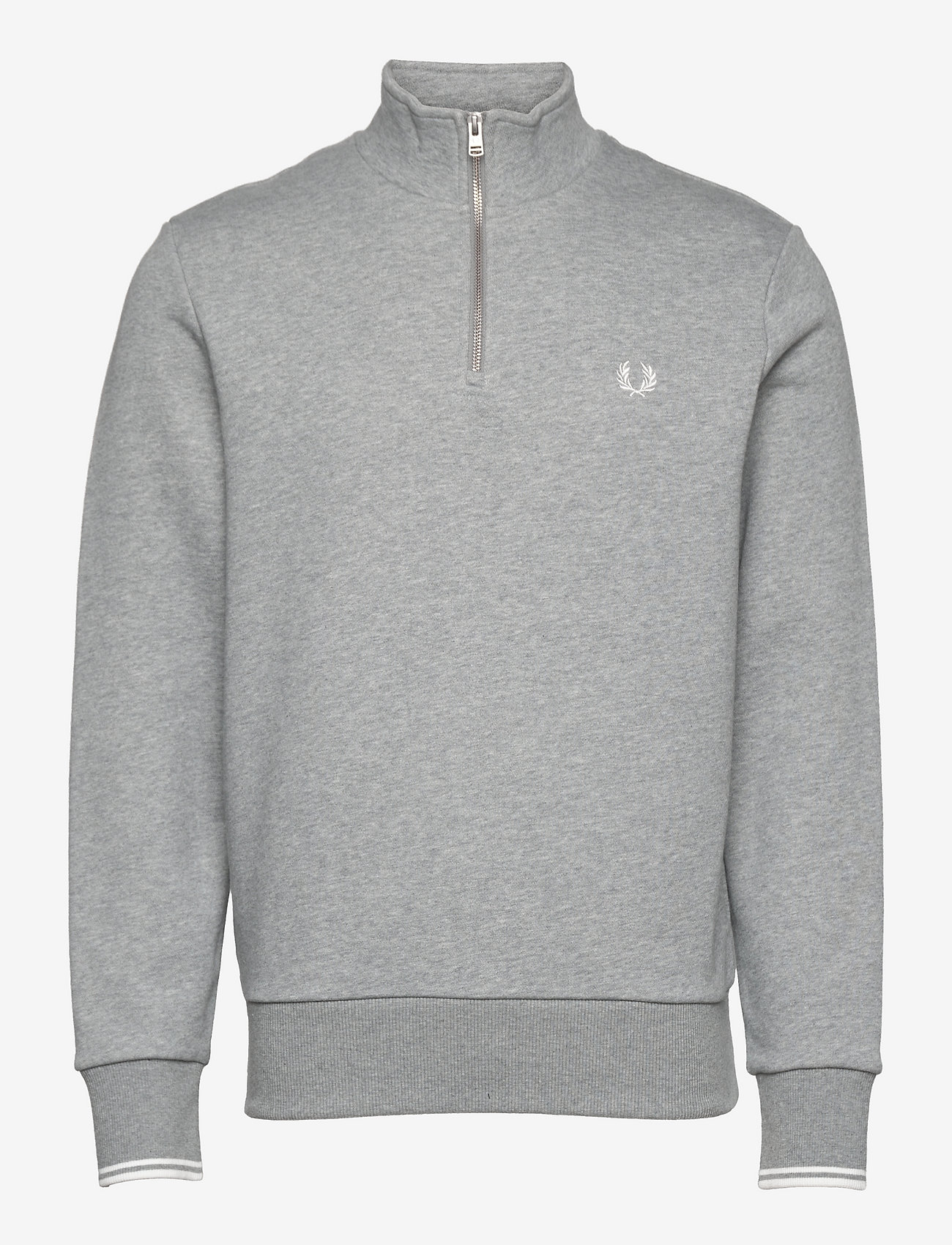 Fred Perry - HALF ZIP SWEATSHIRT - dressipluusid - steel marl - 0