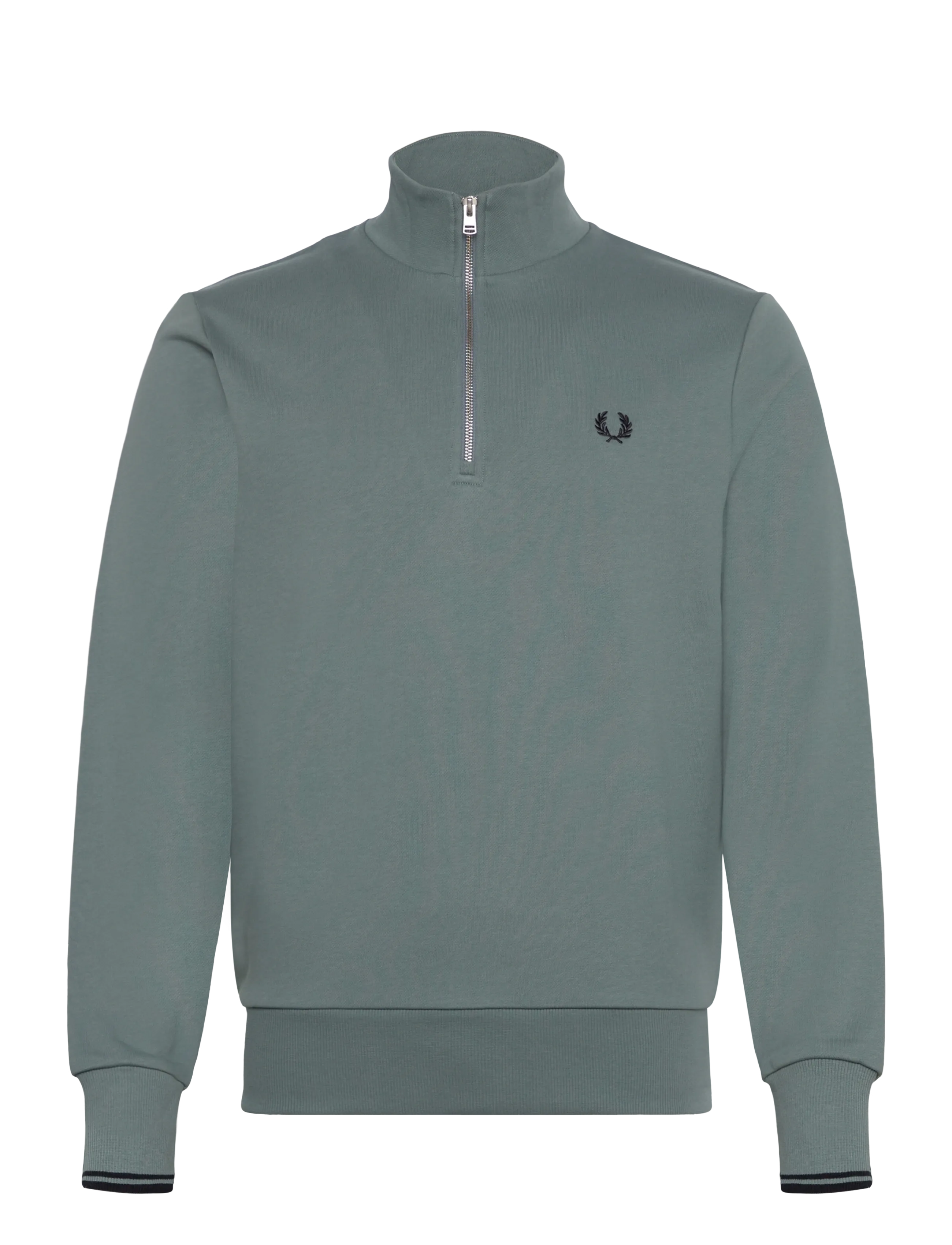 FRED PERRY Half Zip Sweatshirt Blau - S - Herren