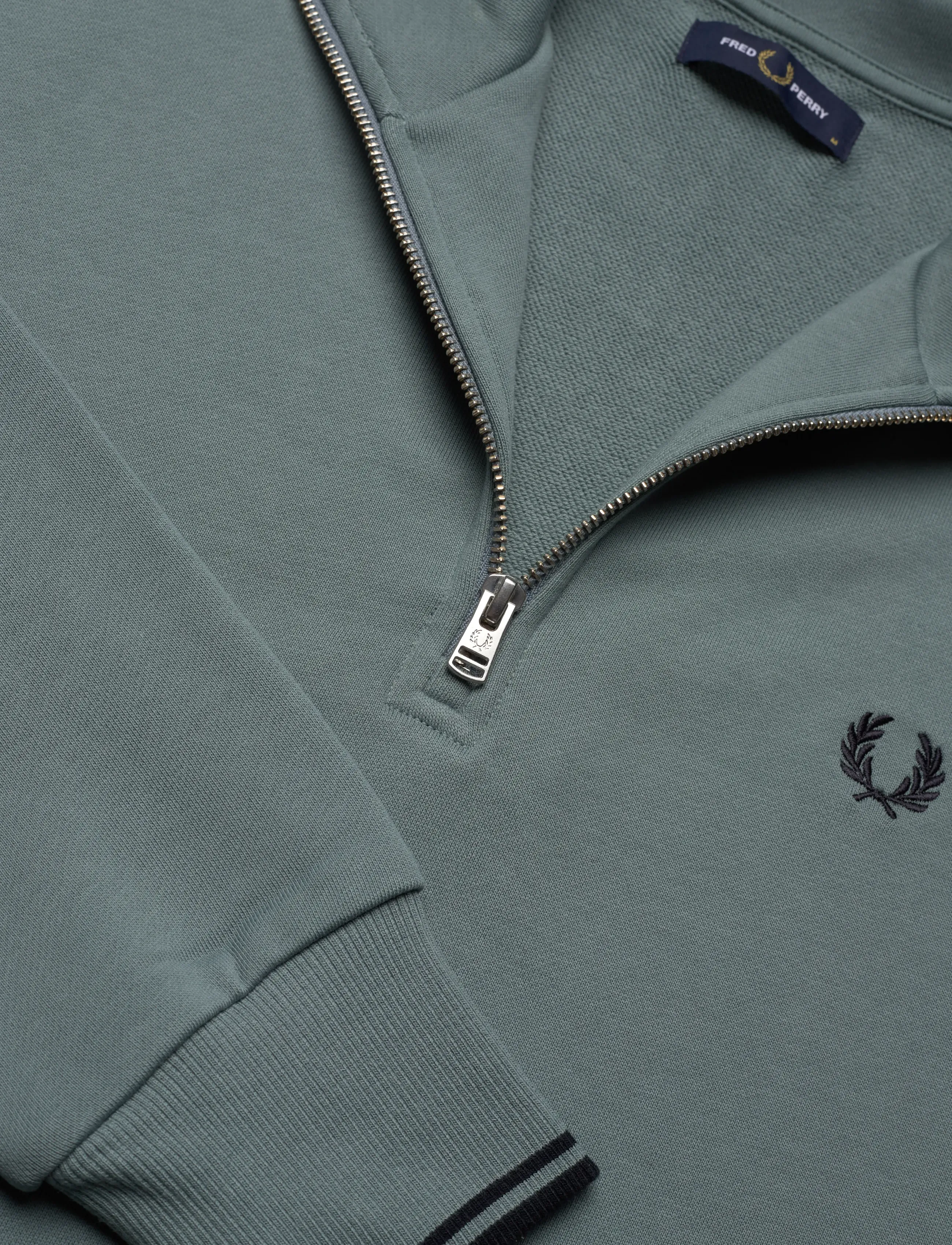 Fred Perry - HALF ZIP SWEATSHIRT - sweatshirts - stockportblu/nvy - 2
