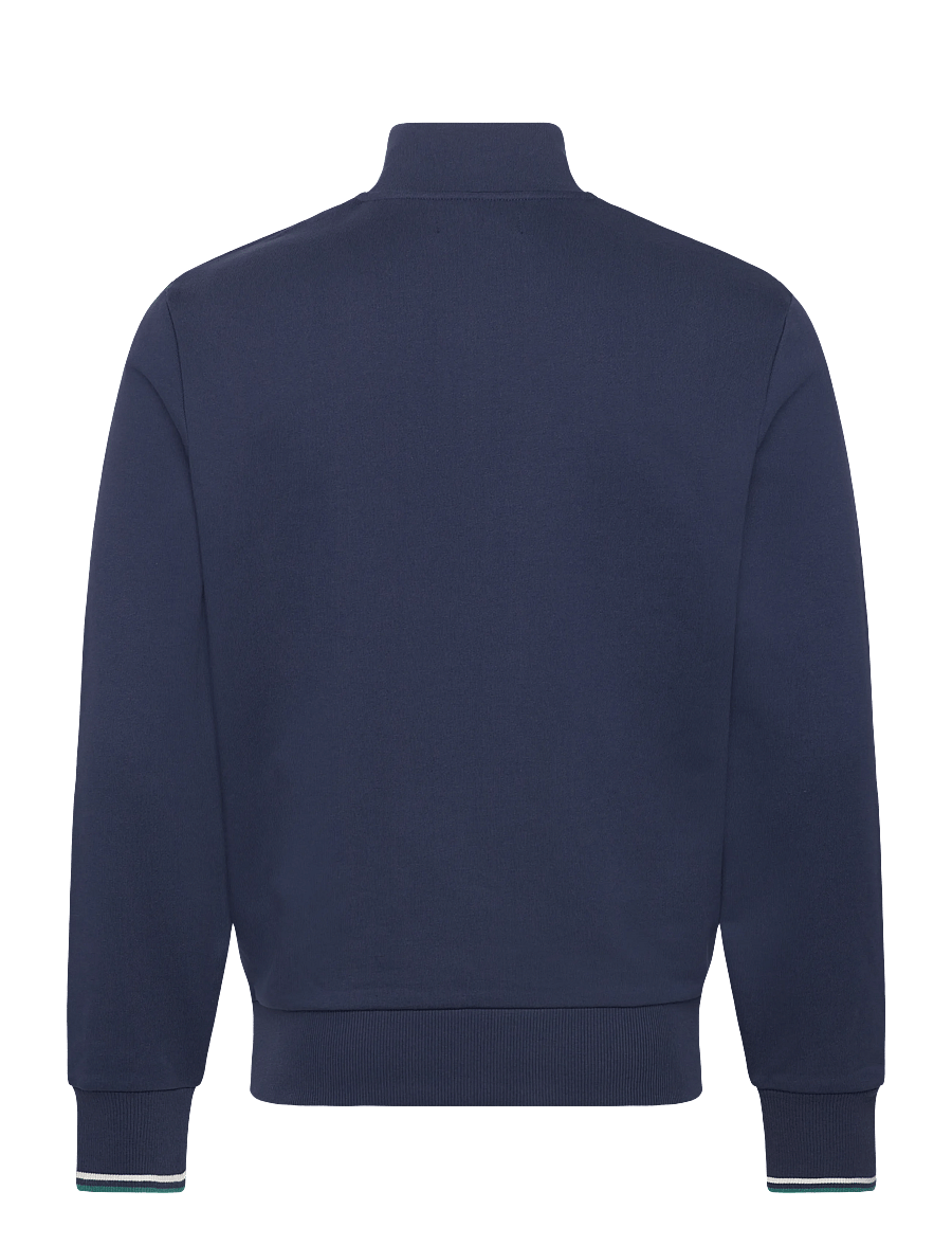 Fred Perry - HALF ZIP SWEATSHIRT - sweatshirts - tnsbl/snwht/dpmt - 2