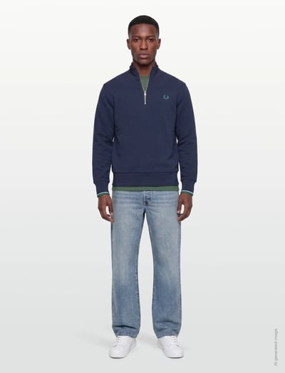 Half Zip Sweatshirt - Sweatshirts