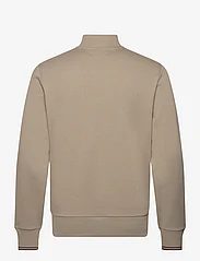 Fred Perry - HALF ZIP SWEATSHIRT - sweatshirts - warm grey/brick - 1