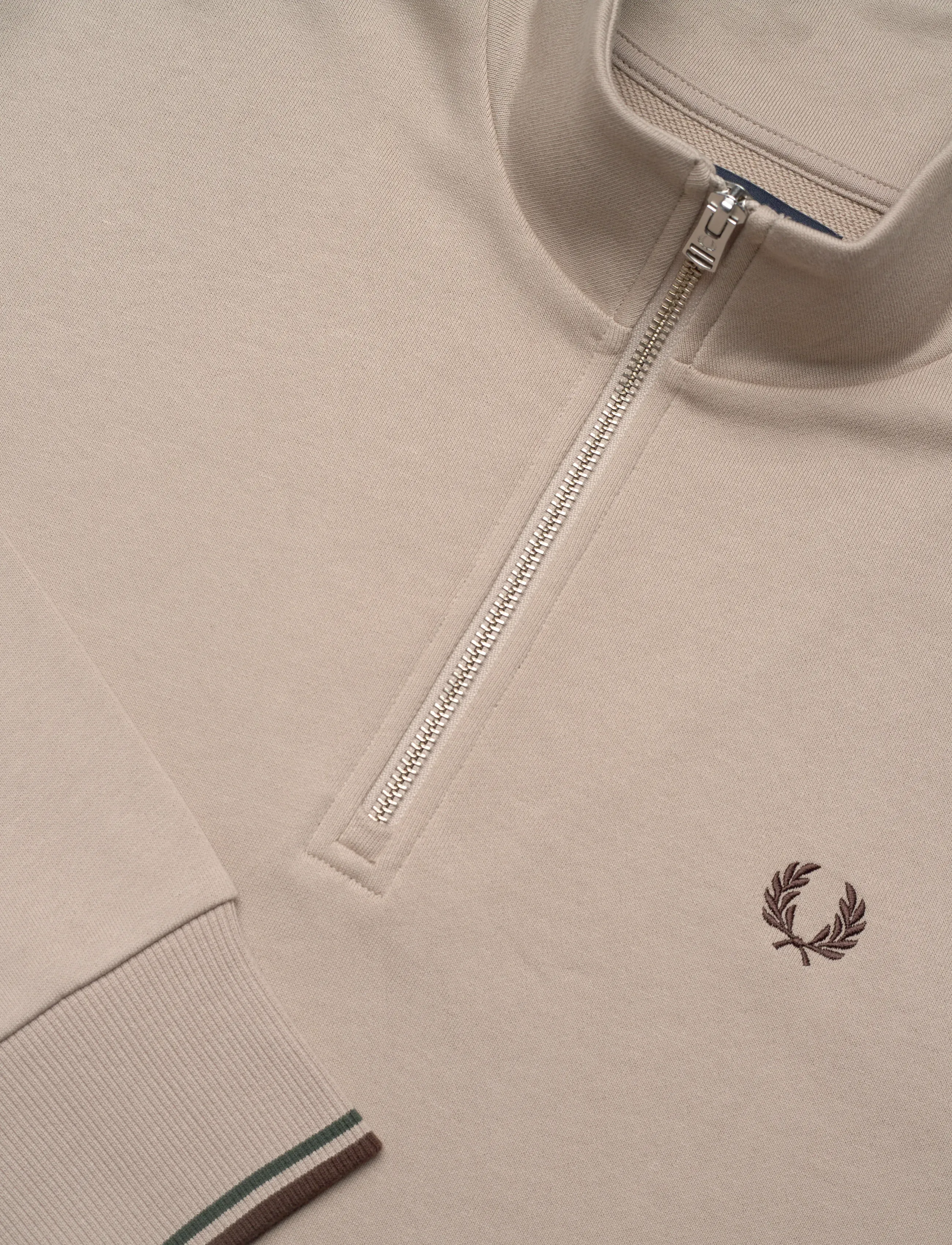 Fred Perry - HALF ZIP SWEATSHIRT - sweatshirts - wrmot/crtgr/btob - 2