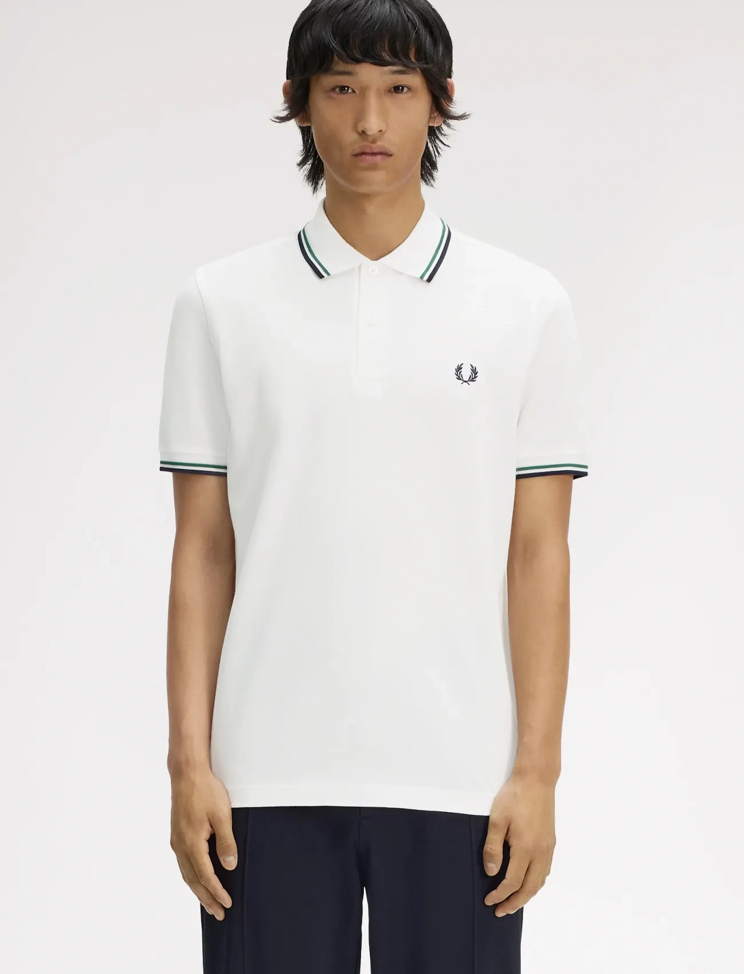 Fred Perry Twin Tipped Fp Shirt, Mænd, Twin Tipped Polo Shirt, Hvid, Str: XXL