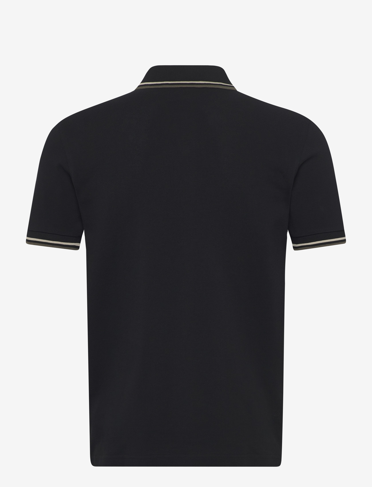Fred Perry - TWIN TIPPED FP SHIRT - kortärmade pikéer - black / oatmeal / laurel wreat - 2