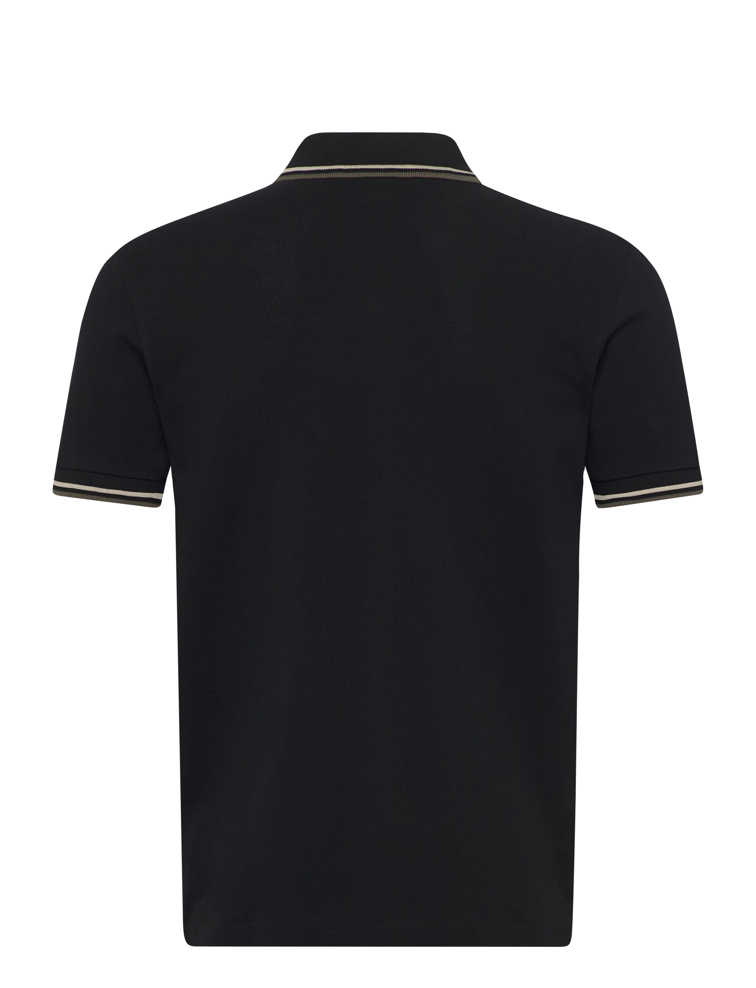 Fred Perry - TWIN TIPPED FP SHIRT - stutterma pólóbolir - black / oatmeal / laurel wreat - 2