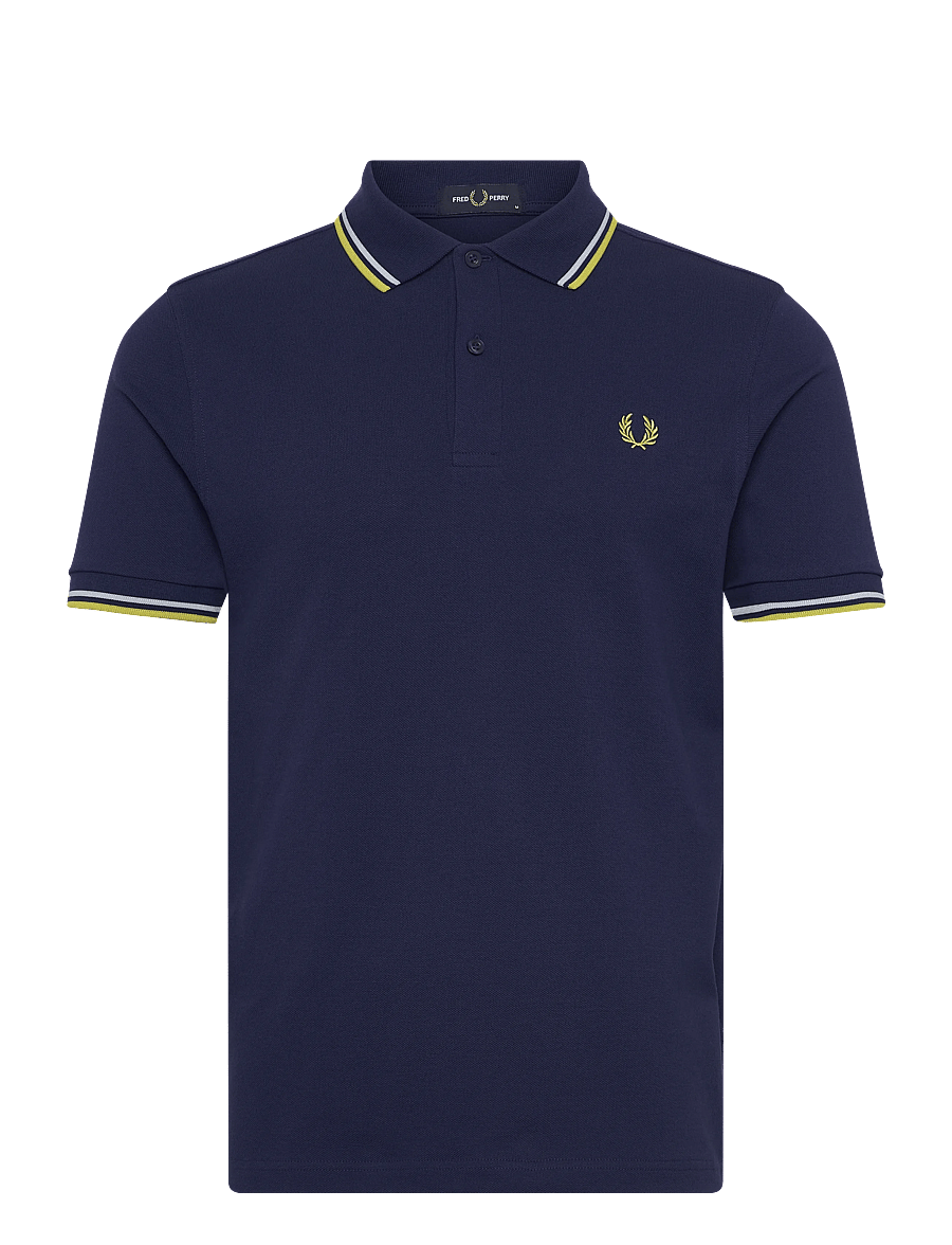 Fred Perry - TWIN TIPPED FP SHIRT - korte mouwen - french navy / dusky blue / cit - 1