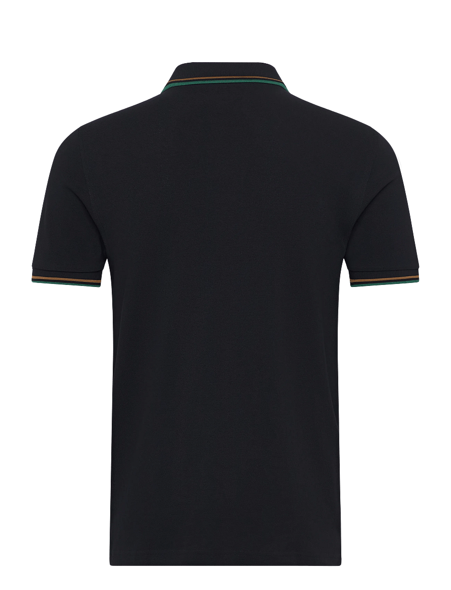 Fred Perry - TWIN TIPPED FP SHIRT - kortærmede poloer - navy / dark caramel / sport gr - 2