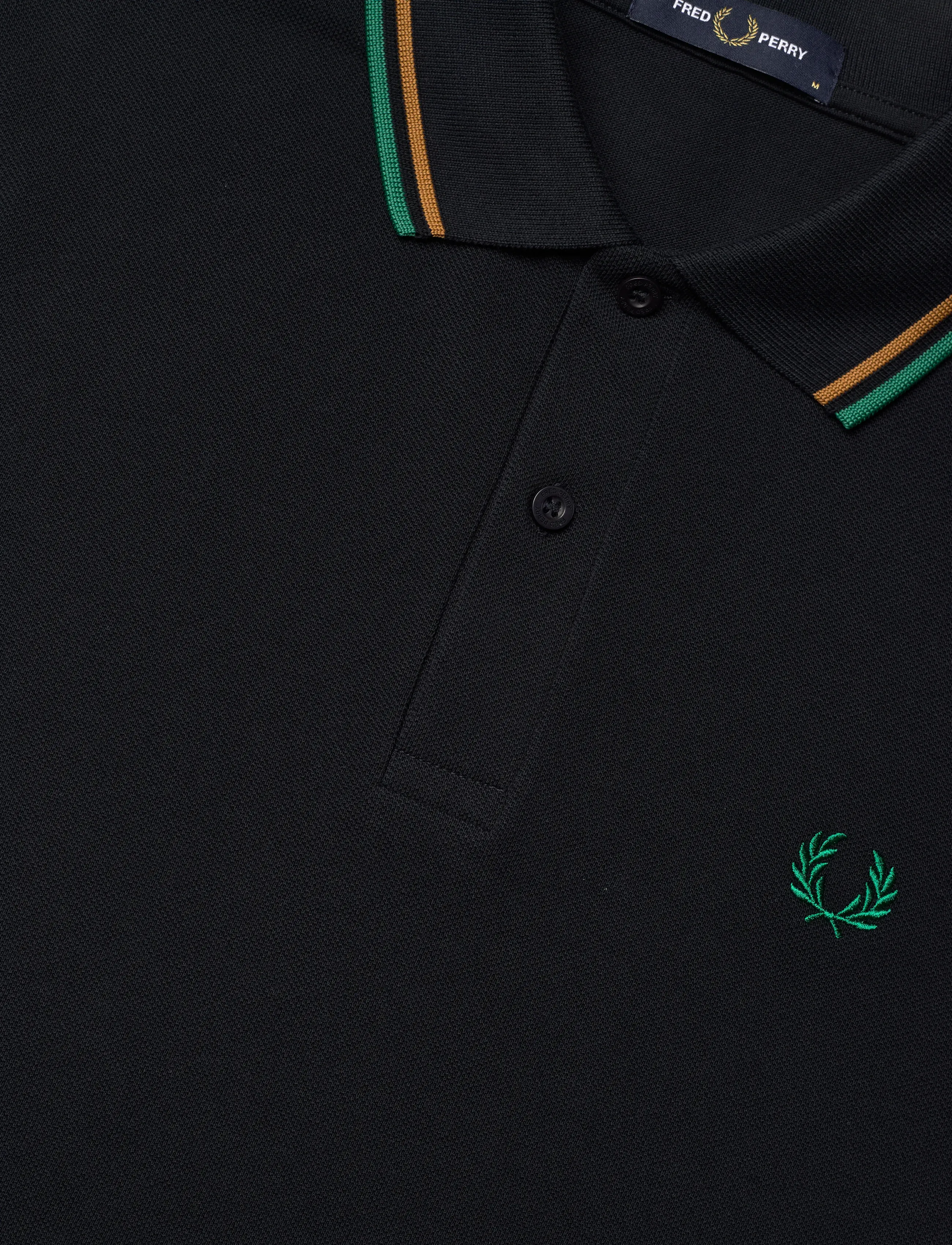Fred Perry - TWIN TIPPED FP SHIRT - short-sleeved polos - navy / dark caramel / sport gr - 4