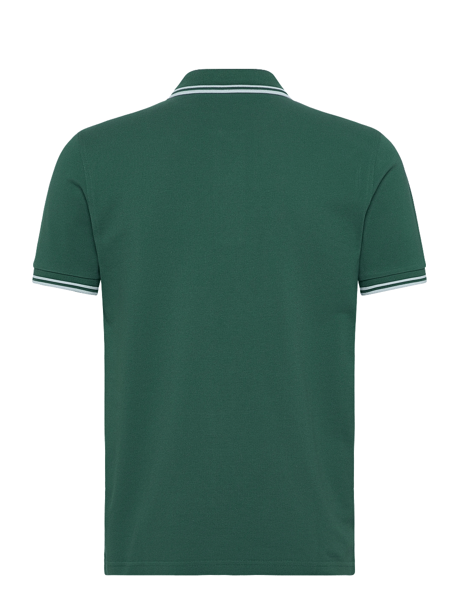 Fred Perry - TWIN TIPPED FP SHIRT - korte mouwen - sport green / light ice / ligh - 2