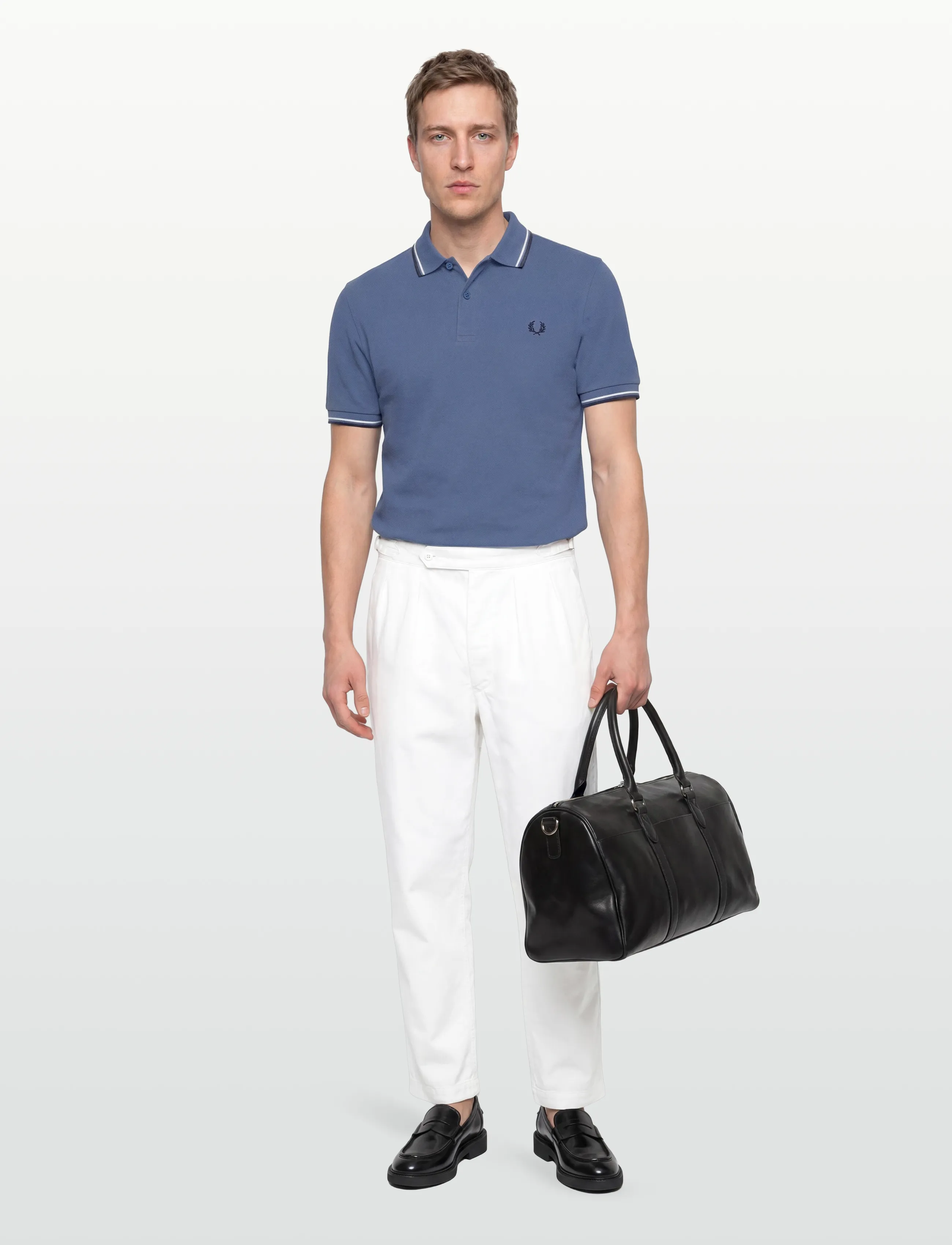 Fred Perry THE TWIN TIPPED FP SHIRT - Fred Perry - ABL/SNWT/TNSBL / blue