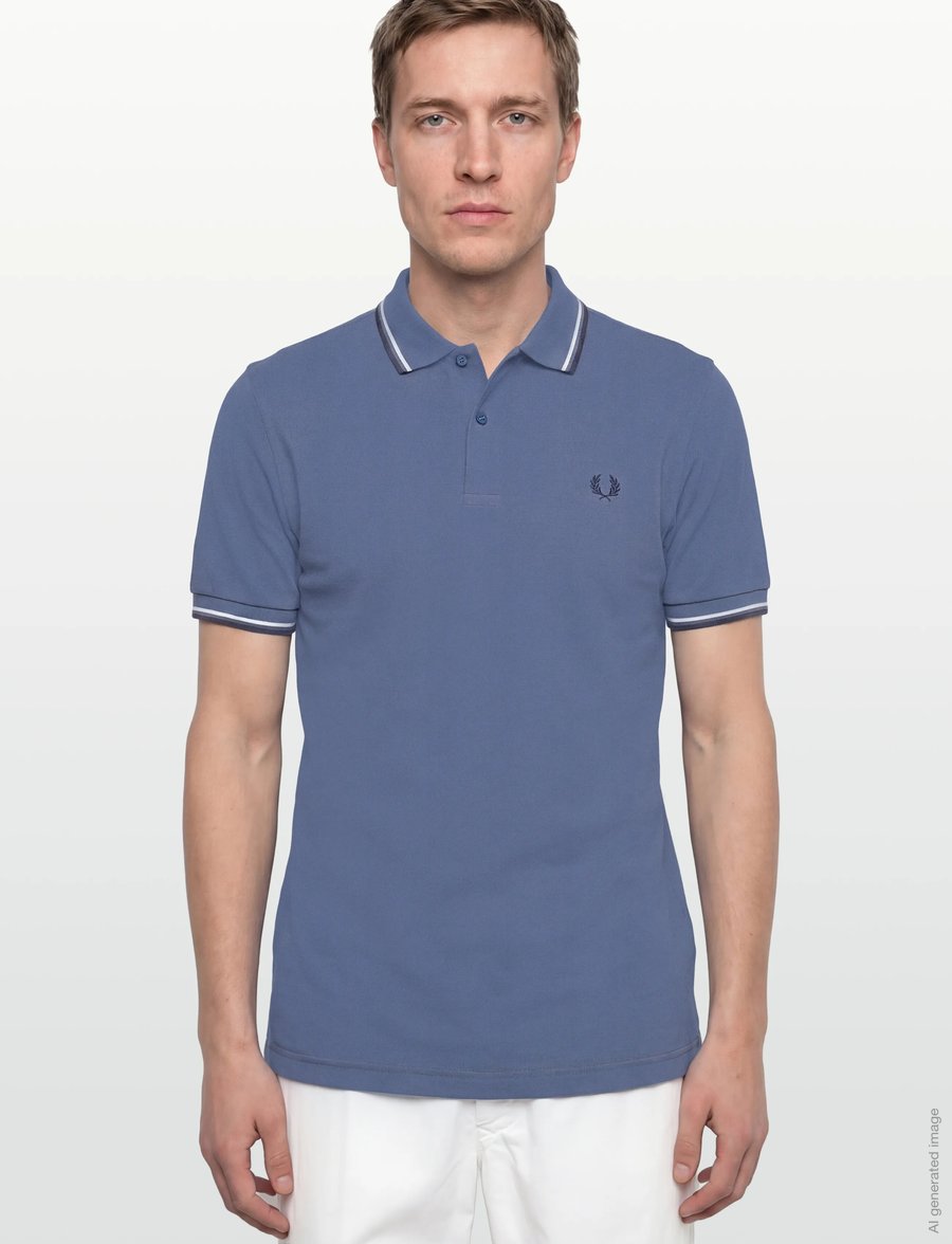 Fred Perry - TWIN TIPPED FP SHIRT - kortærmede poloer - abl/snwt/tnsbl - 3