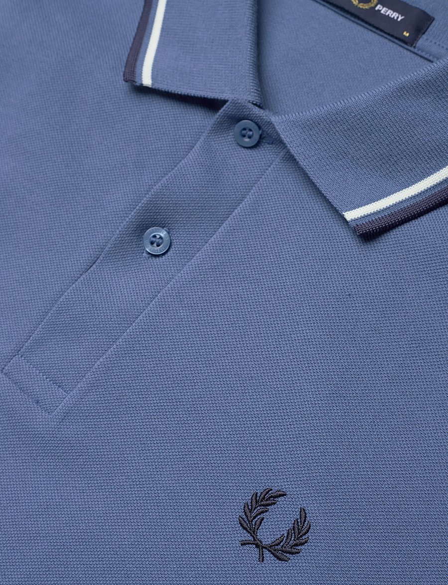 Fred Perry - TWIN TIPPED FP SHIRT - kortærmede poloer - abl/snwt/tnsbl - 5