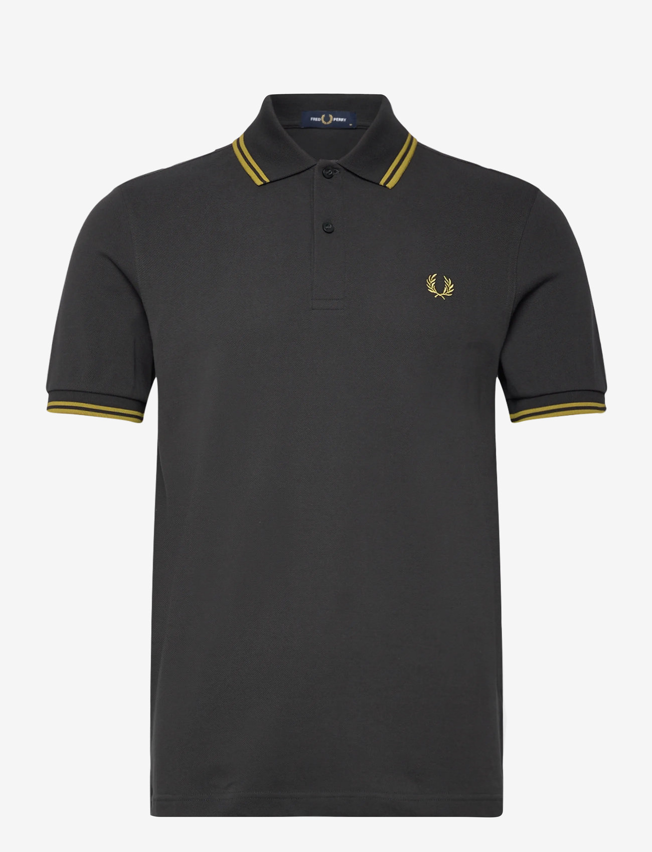 Fred Perry - TWIN TIPPED FP SHIRT - kortærmede poloer - ancgr/tnnsblyell - 0