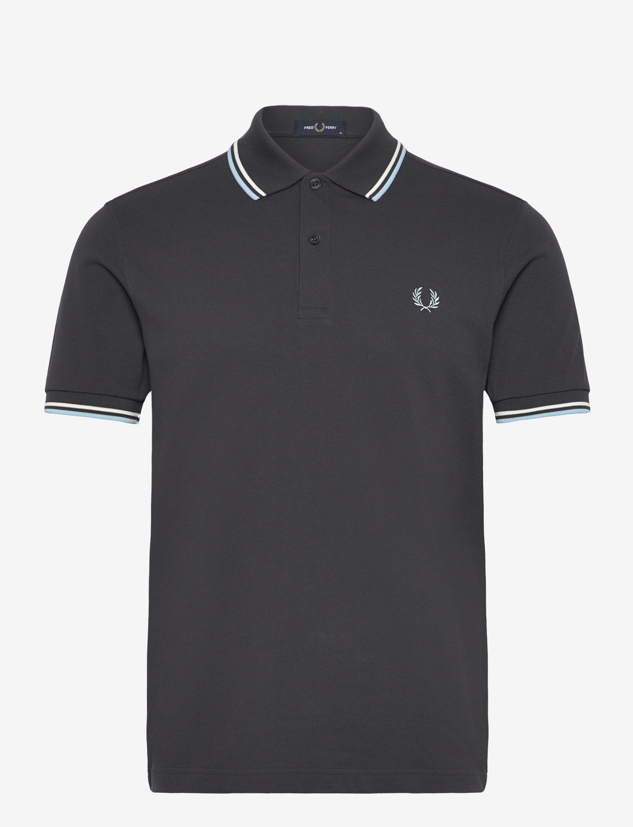 Fred Perry - TWIN TIPPED FP SHIRT - korte mouwen - anchgr/ec/bllbyb - 0