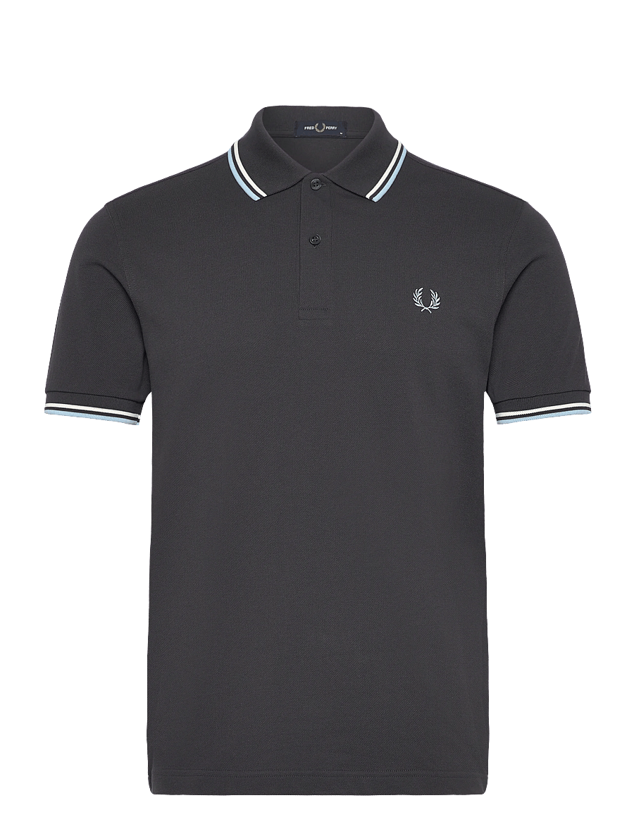 Fred Perry - TWIN TIPPED FP SHIRT - korte mouwen - anchgr/ec/bllbyb - 1