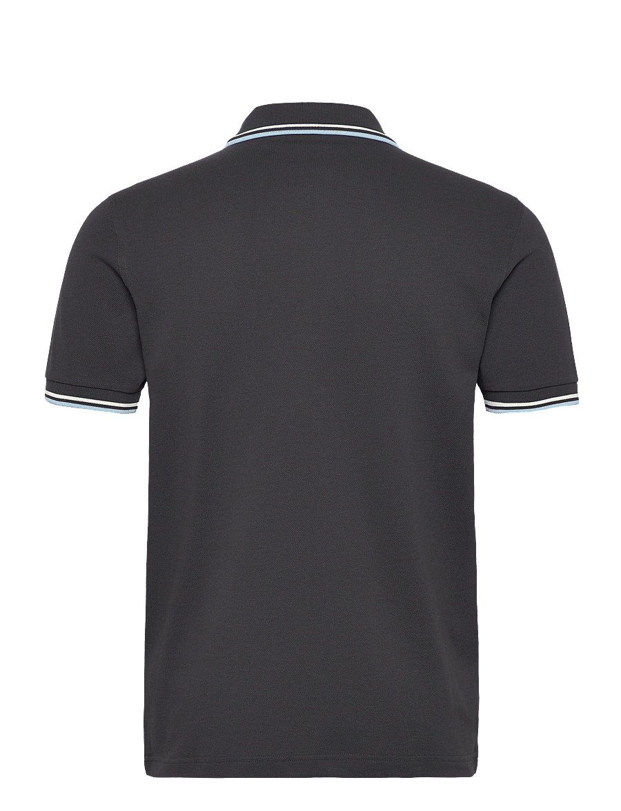 Fred Perry - TWIN TIPPED FP SHIRT - korte mouwen - anchgr/ec/bllbyb - 2
