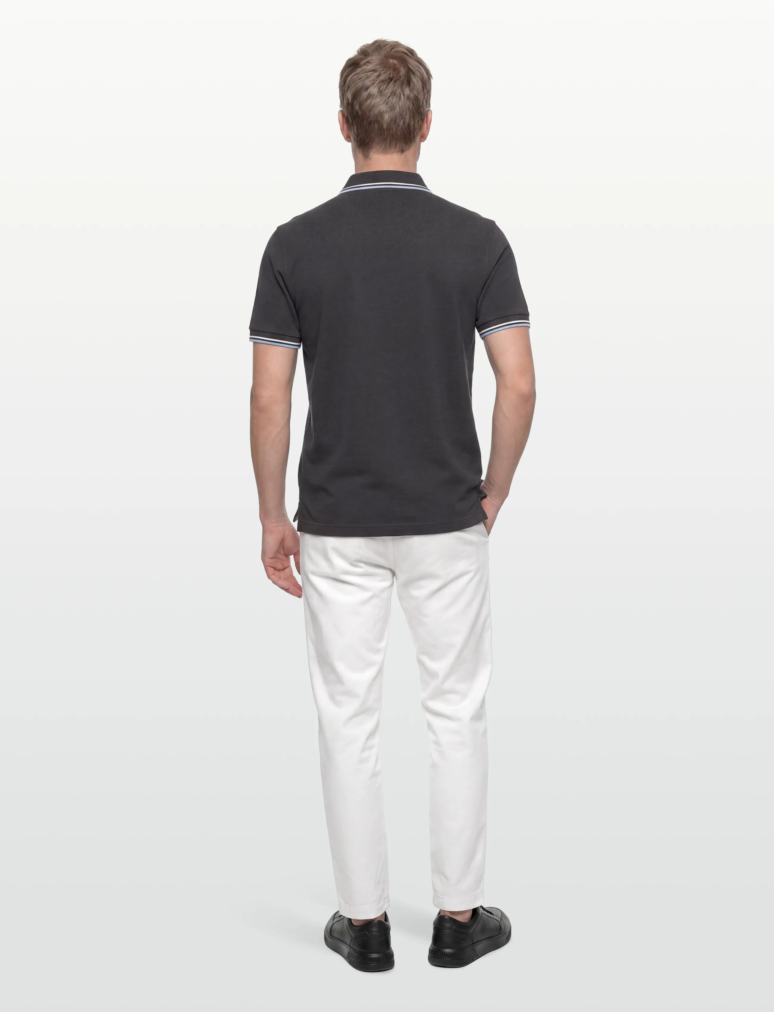 Fred Perry - TWIN TIPPED FP SHIRT - kortærmede poloer - anchgr/ec/bllbyb - 4