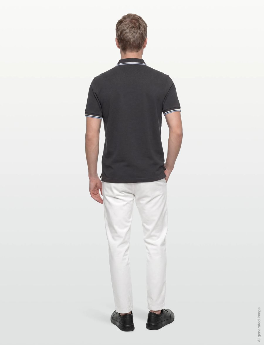 Fred Perry - TWIN TIPPED FP SHIRT - korte mouwen - anchgr/ec/bllbyb - 4