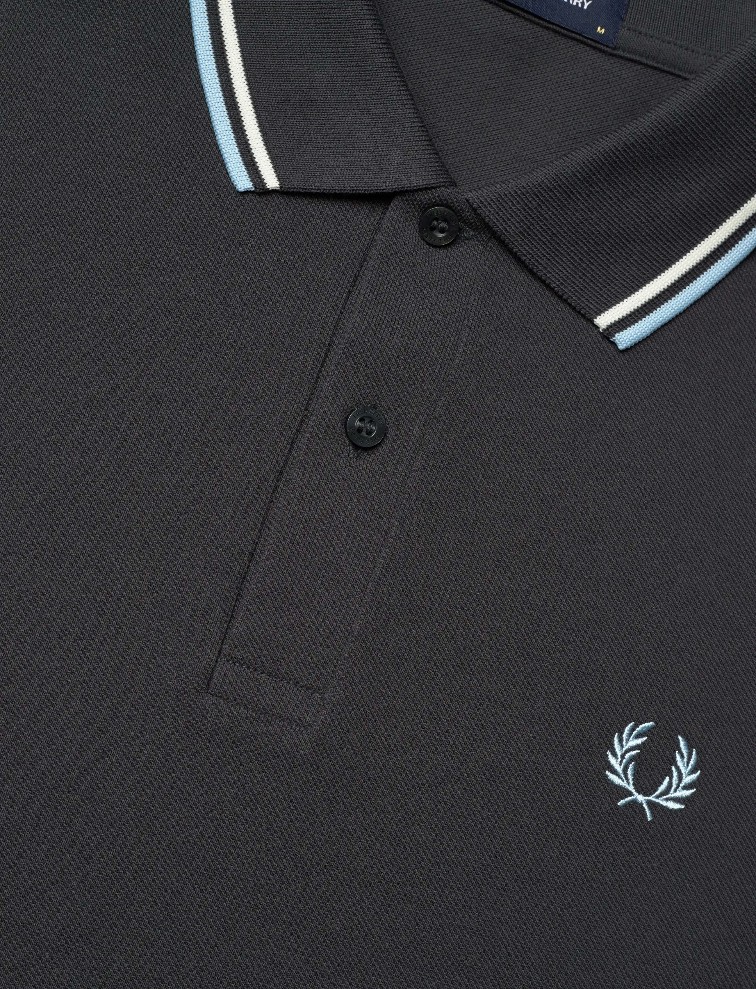 Fred Perry - TWIN TIPPED FP SHIRT - kortærmede poloer - anchgr/ec/bllbyb - 5
