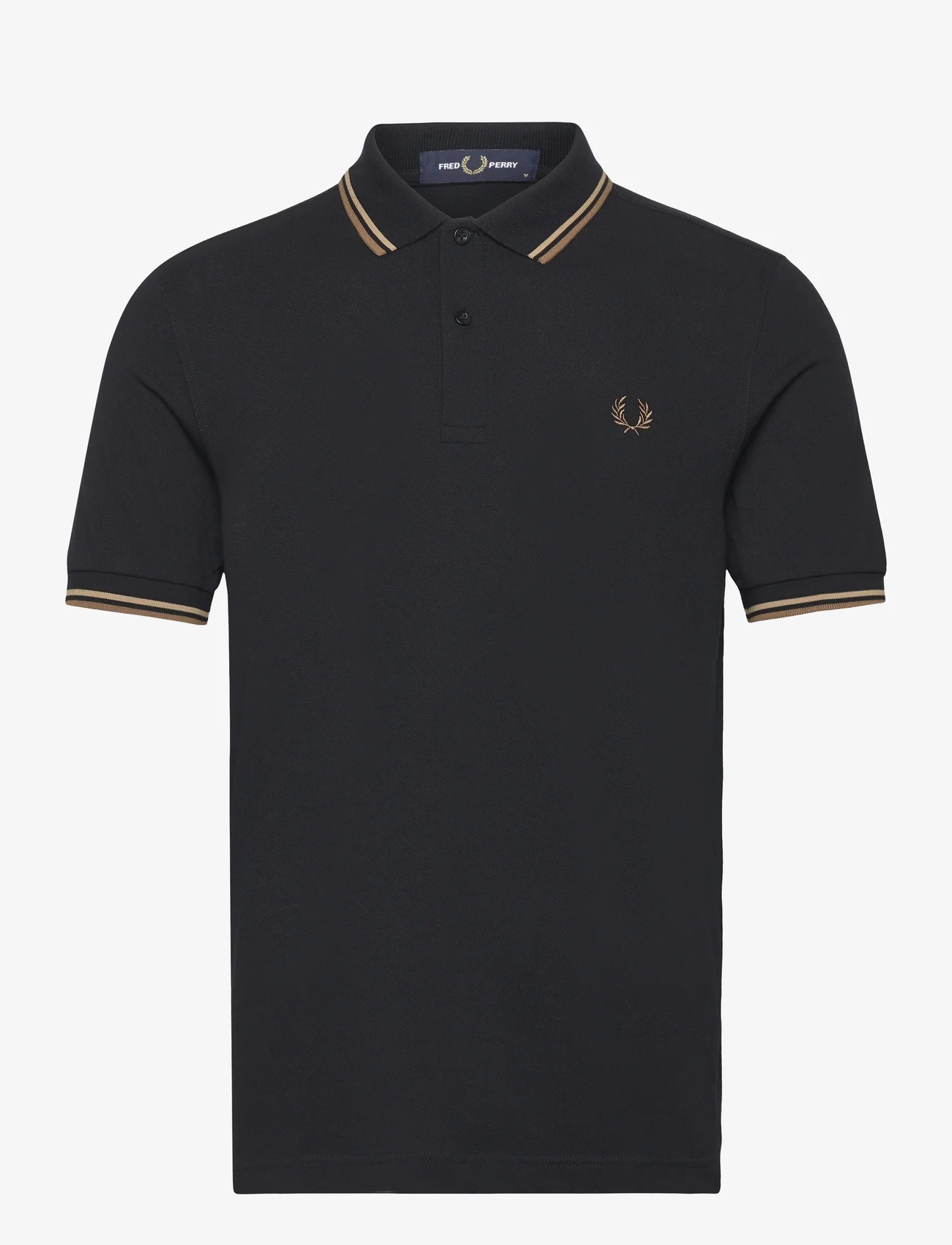 Fred Perry - TWIN TIPPED FP SHIRT - short-sleeved polos - bk/wrmston/shdst - 0
