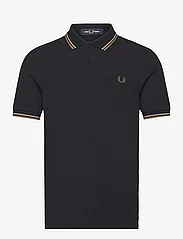Fred Perry - TWIN TIPPED FP SHIRT - kortærmede poloer - bk/wrmston/shdst - 0