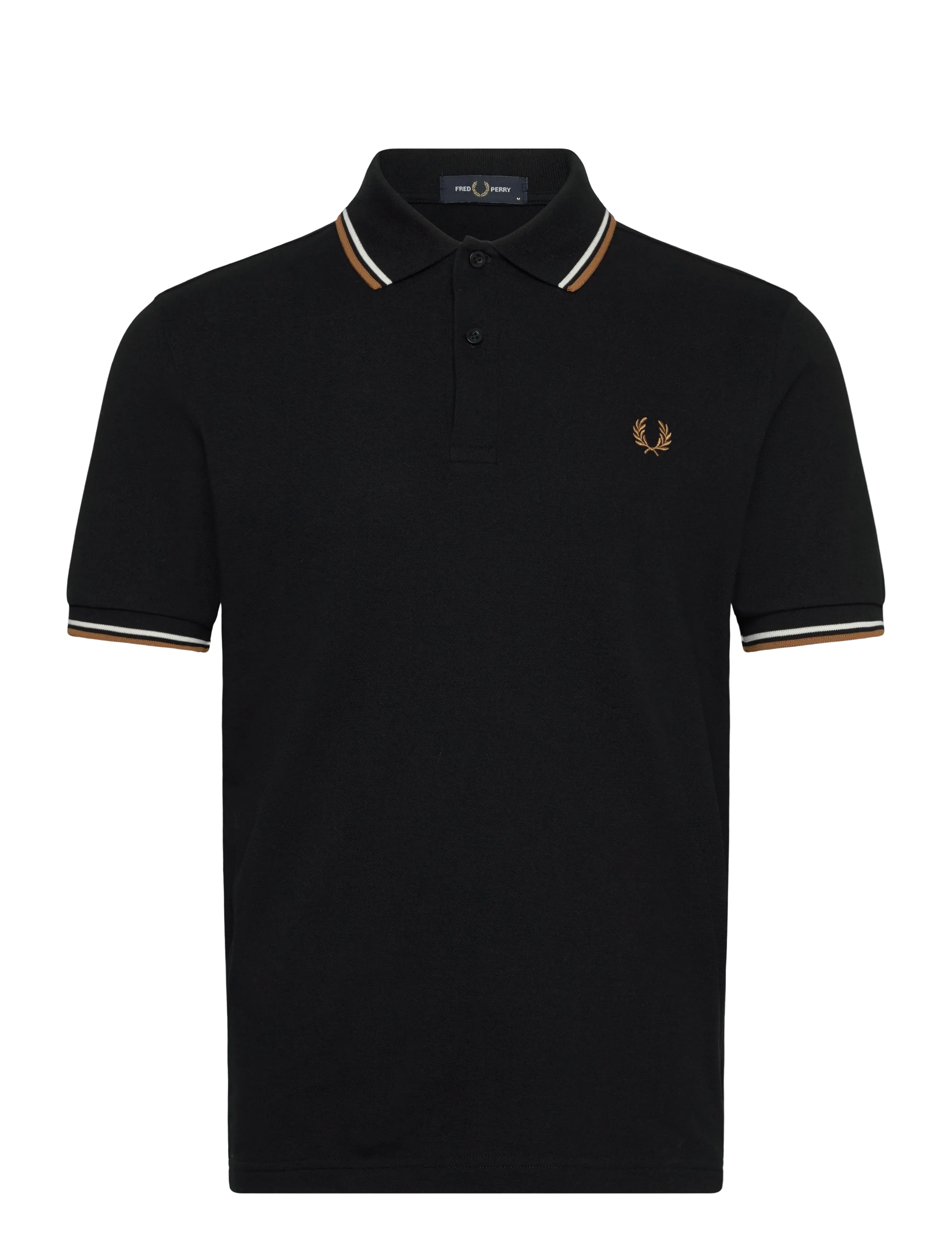Fred Perry TWIN TIPPED FP SHIRT - Fred Perry - BLACK / black