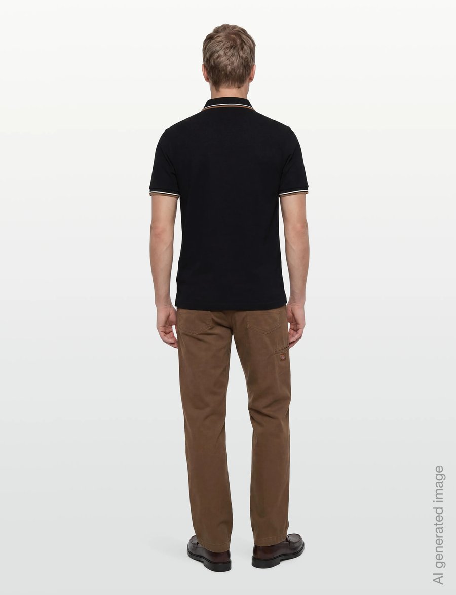 Fred Perry - TWIN TIPPED FP SHIRT - kurzärmelig - black - 4