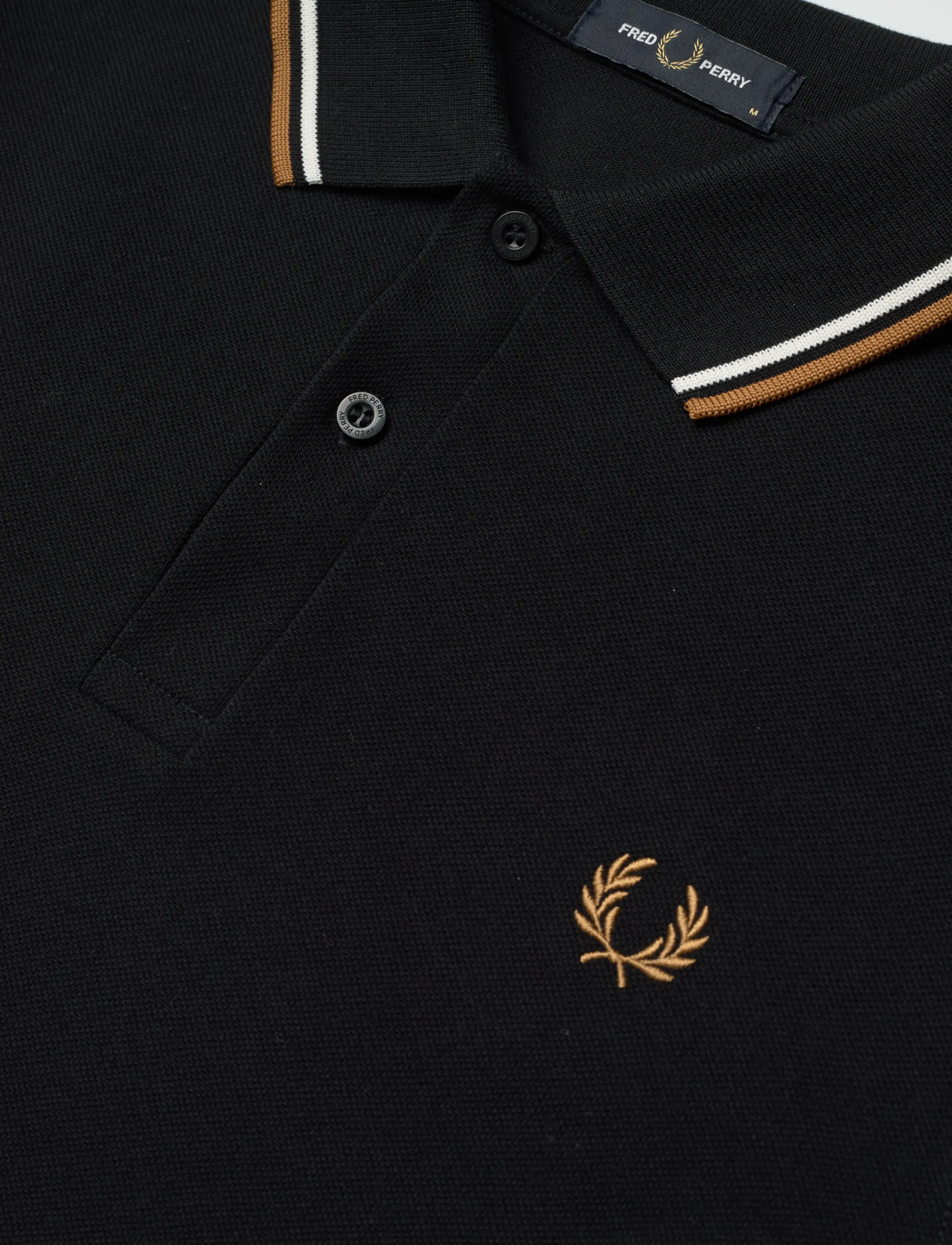 Fred Perry - TWIN TIPPED FP SHIRT - short-sleeved polos - black - 5