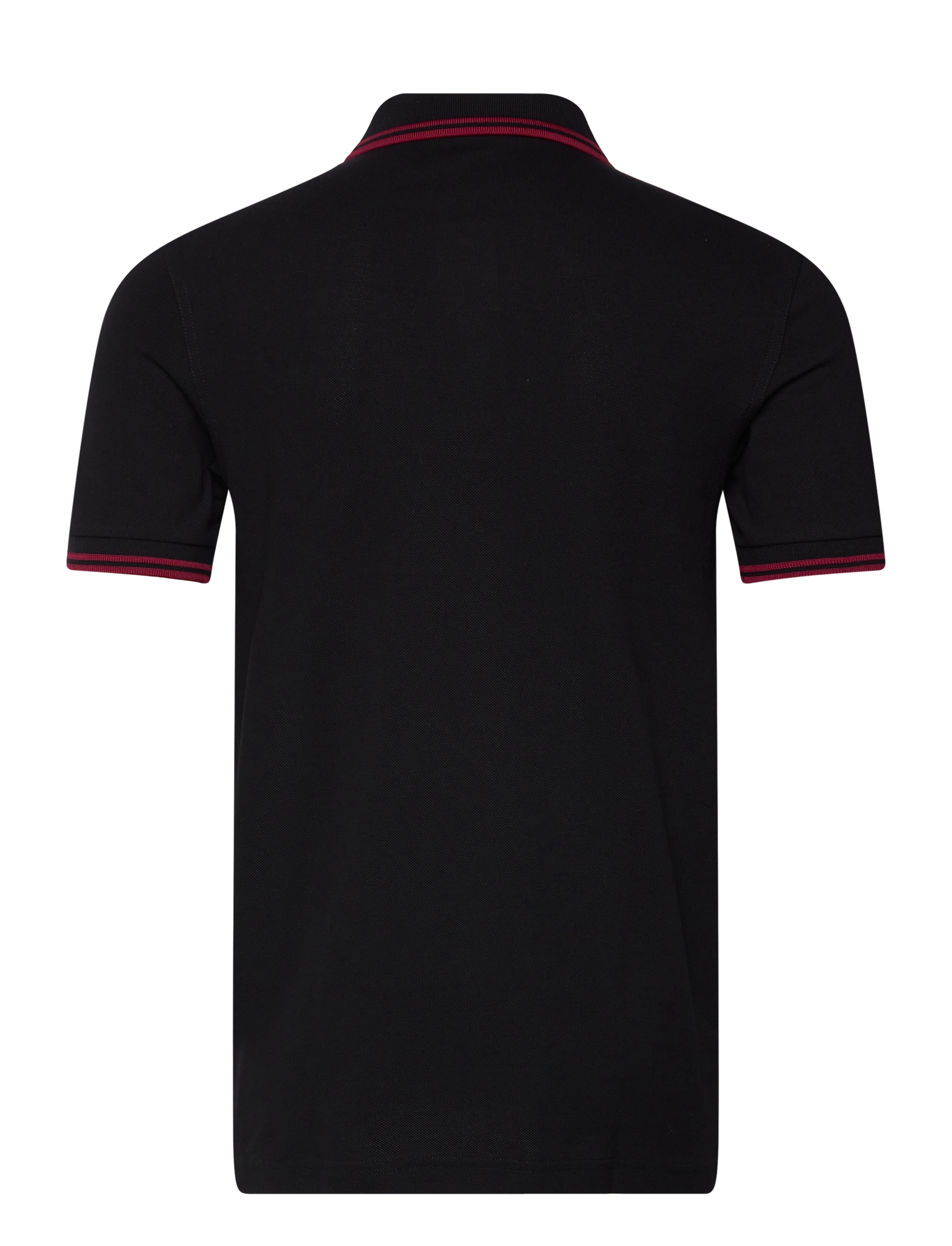 Fred Perry - TWIN TIPPED FP SHIRT - kortärmade pikéer - black/burnt red - 1