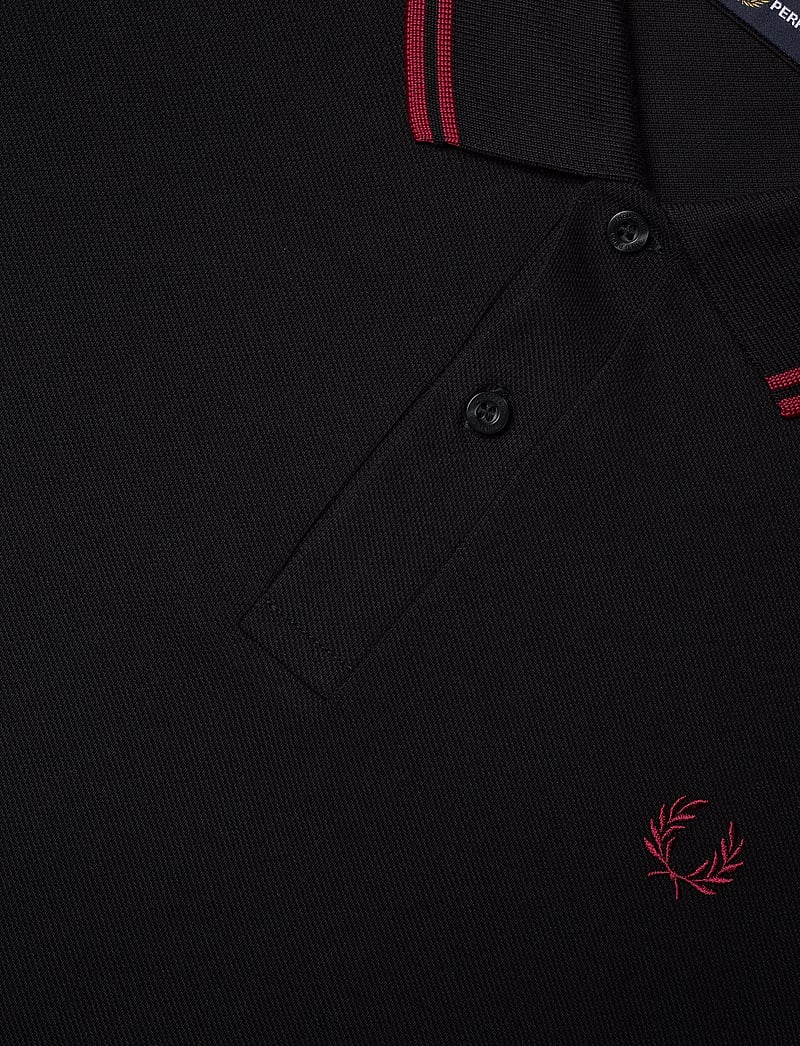 Fred Perry - TWIN TIPPED FP SHIRT - kurzärmelig - black/burnt red - 2