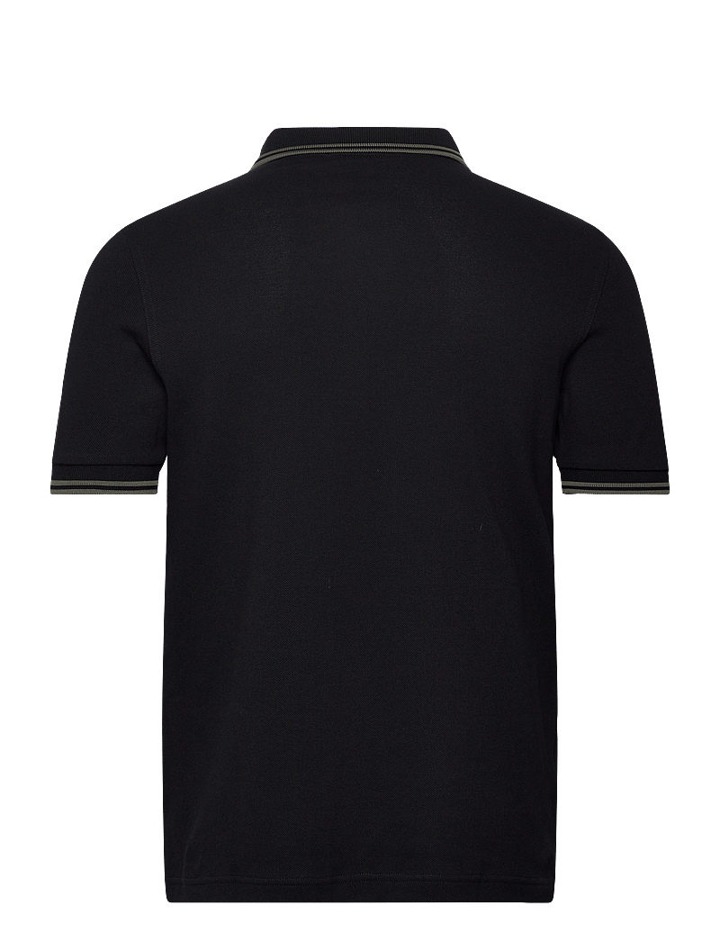 Fred Perry - TWIN TIPPED FP SHIRT - kortärmade pikéer - black/fieldgreen - 1