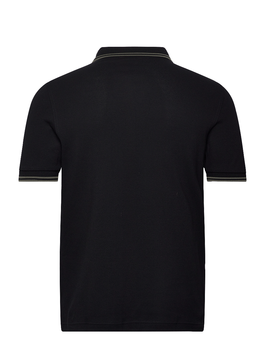 Fred Perry - TWIN TIPPED FP SHIRT - kurzärmelig - black/fieldgreen - 2