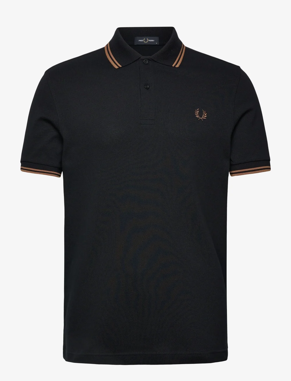 Fred Perry - TWIN TIPPED FP SHIRT - kortärmade pikéer - black/shadedston - 0