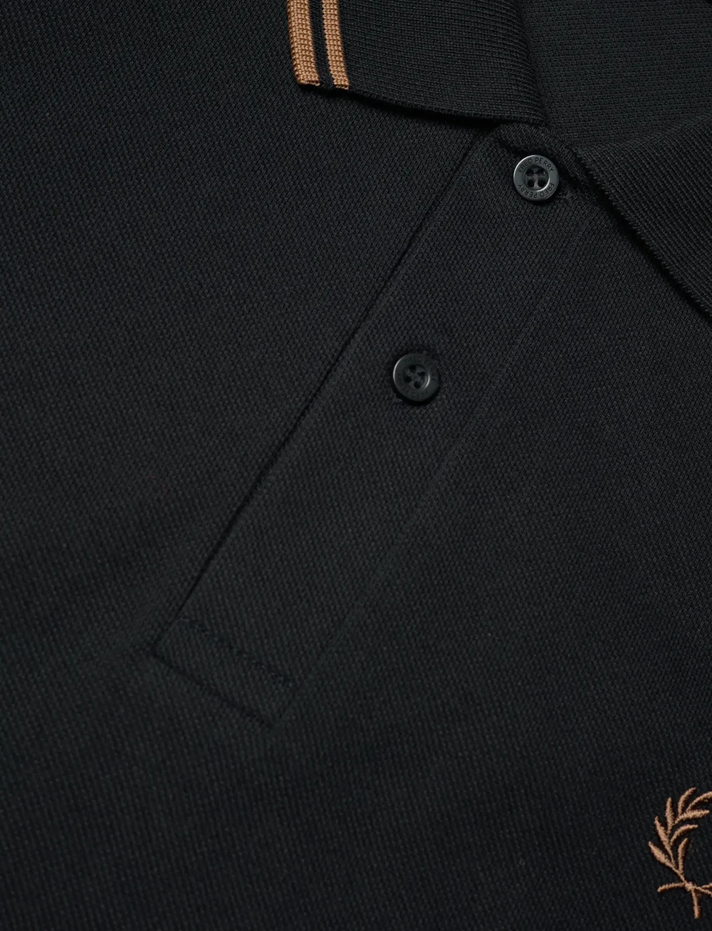 Fred Perry - TWIN TIPPED FP SHIRT - kortärmade pikéer - black/shadedston - 2