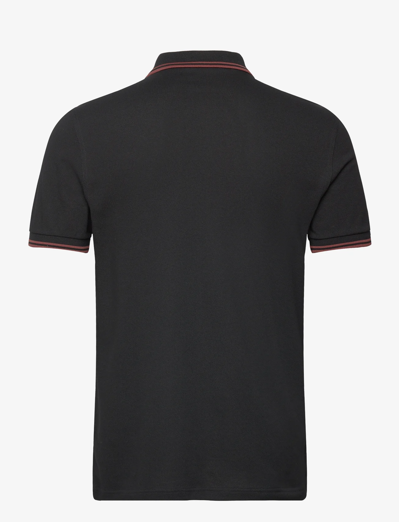 Fred Perry - TWIN TIPPED FP SHIRT - kortærmede poloer - black/whiskybrwn - 1