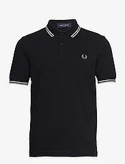 Fred Perry - TWIN TIPPED FP SHIRT - lyhythihaiset - blck/ecr/lmstn - 0