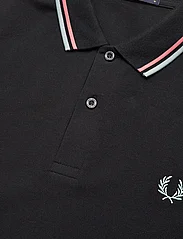 Fred Perry - TWIN TIPPED FP SHIRT - lyhythihaiset - blk/crlhet/slvbl - 2