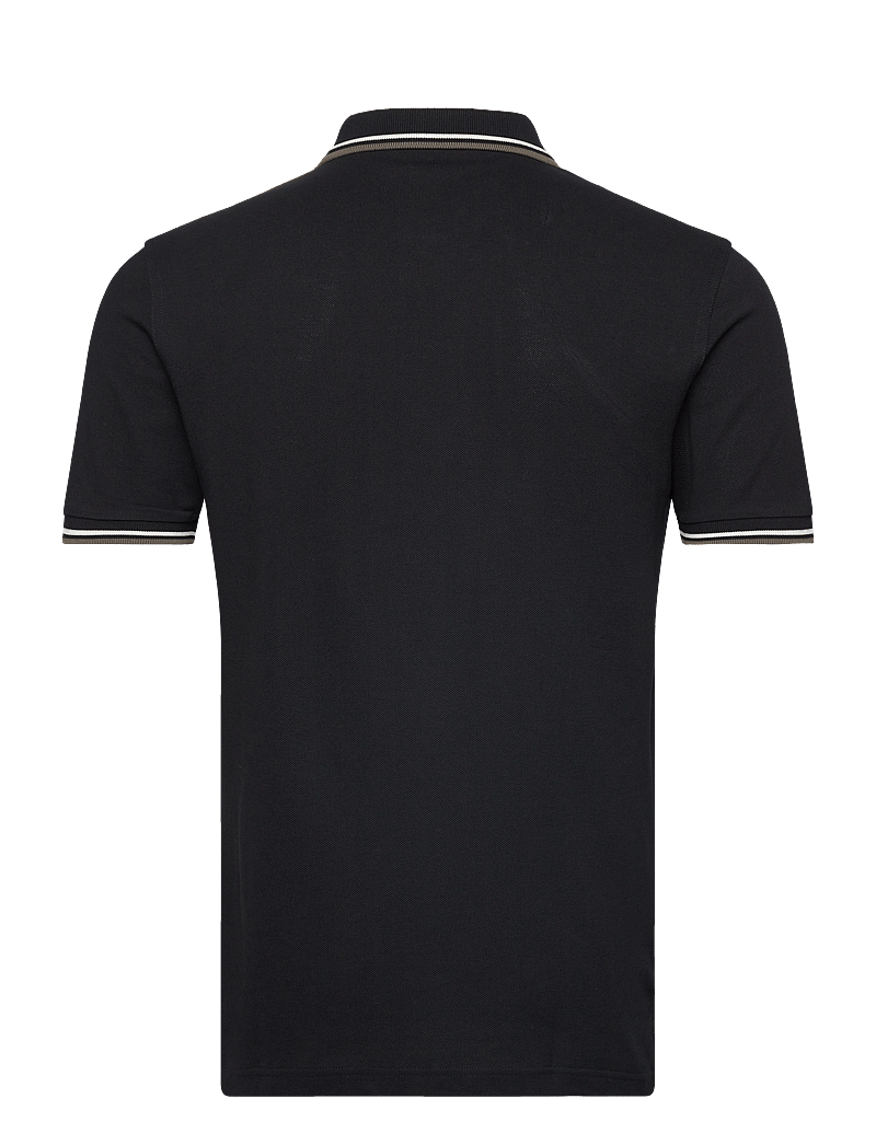 Fred Perry - TWIN TIPPED FP SHIRT - kortærmede poloer - blk/ecru/laurel w green - 2