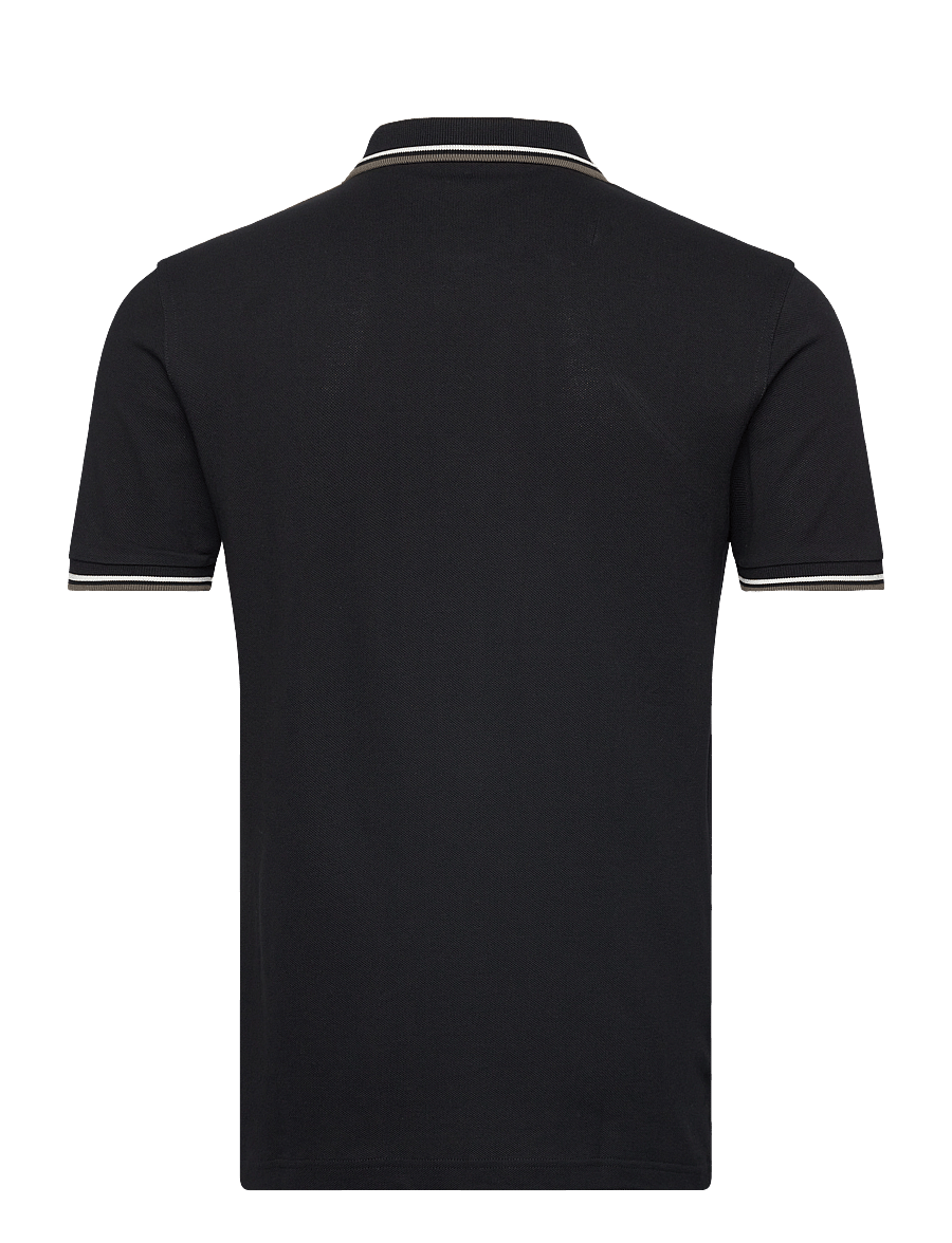 Fred Perry - TWIN TIPPED FP SHIRT - kurzärmelig - blk/ecru/laurel w green - 2