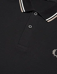 Fred Perry - TWIN TIPPED FP SHIRT - lyhythihaiset - blk/snwhi/wrmgry - 2
