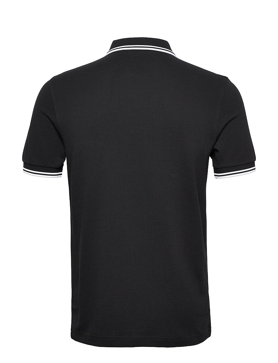 Fred Perry - TWIN TIPPED FP SHIRT - korte mouwen - blk/wht/wht - 1