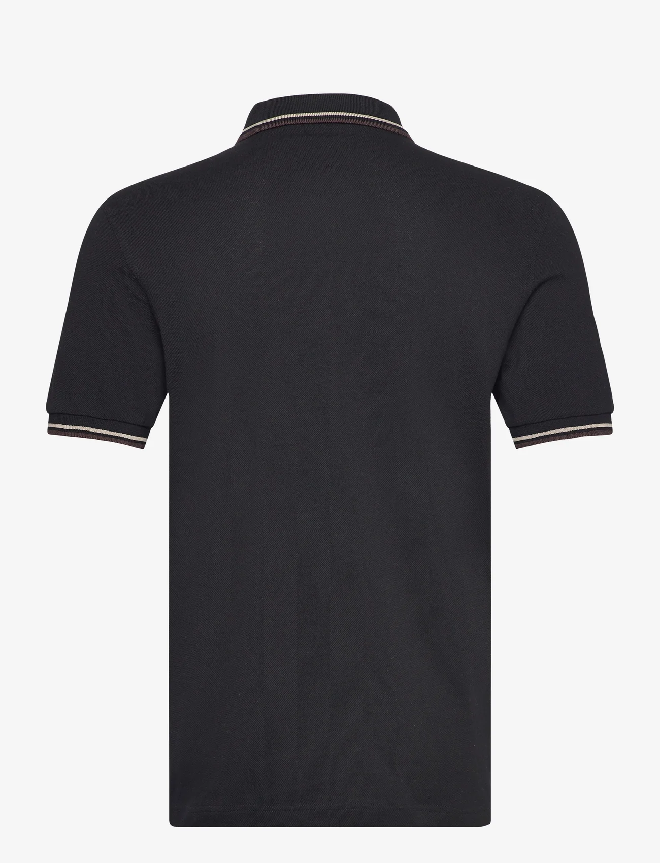 Fred Perry - TWIN TIPPED FP SHIRT - kortærmede poloer - blk/wrmgre/brick - 1