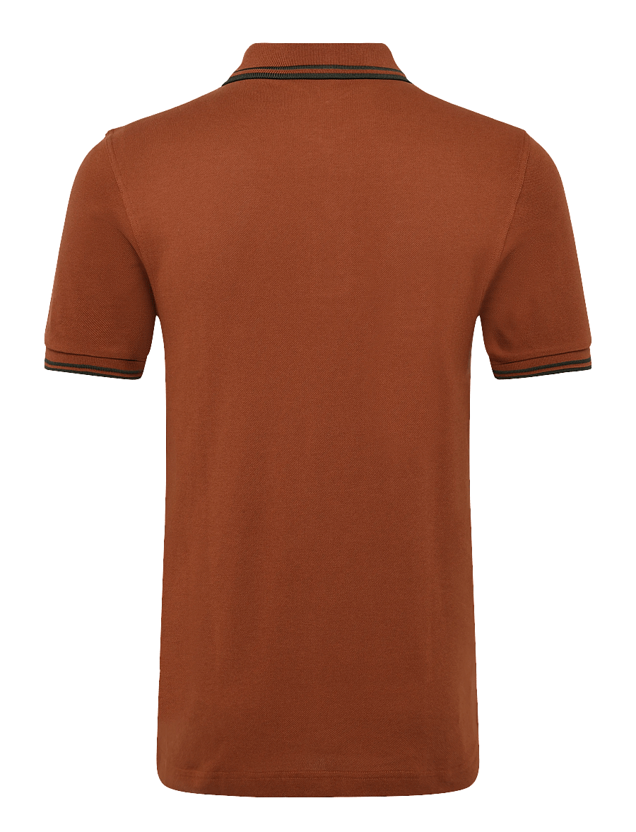 Fred Perry - TWIN TIPPED FP SHIRT - kortärmade pikéer - brndy/ngtg/ngtg - 2