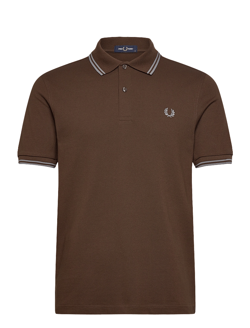 Fred Perry - TWIN TIPPED FP SHIRT - kortärmade pikéer - brnttbcc/stkprtb - 0