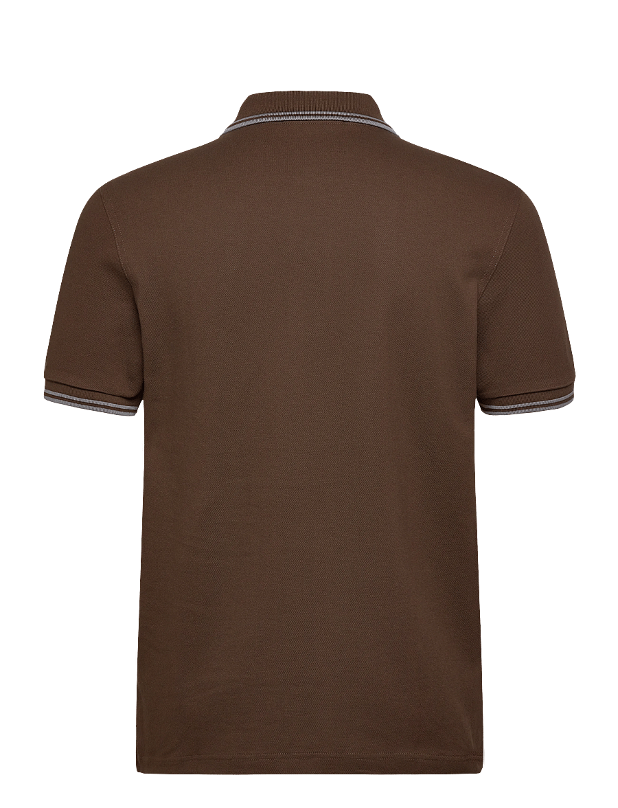 Fred Perry - TWIN TIPPED FP SHIRT - korte mouwen - brnttbcc/stkprtb - 1
