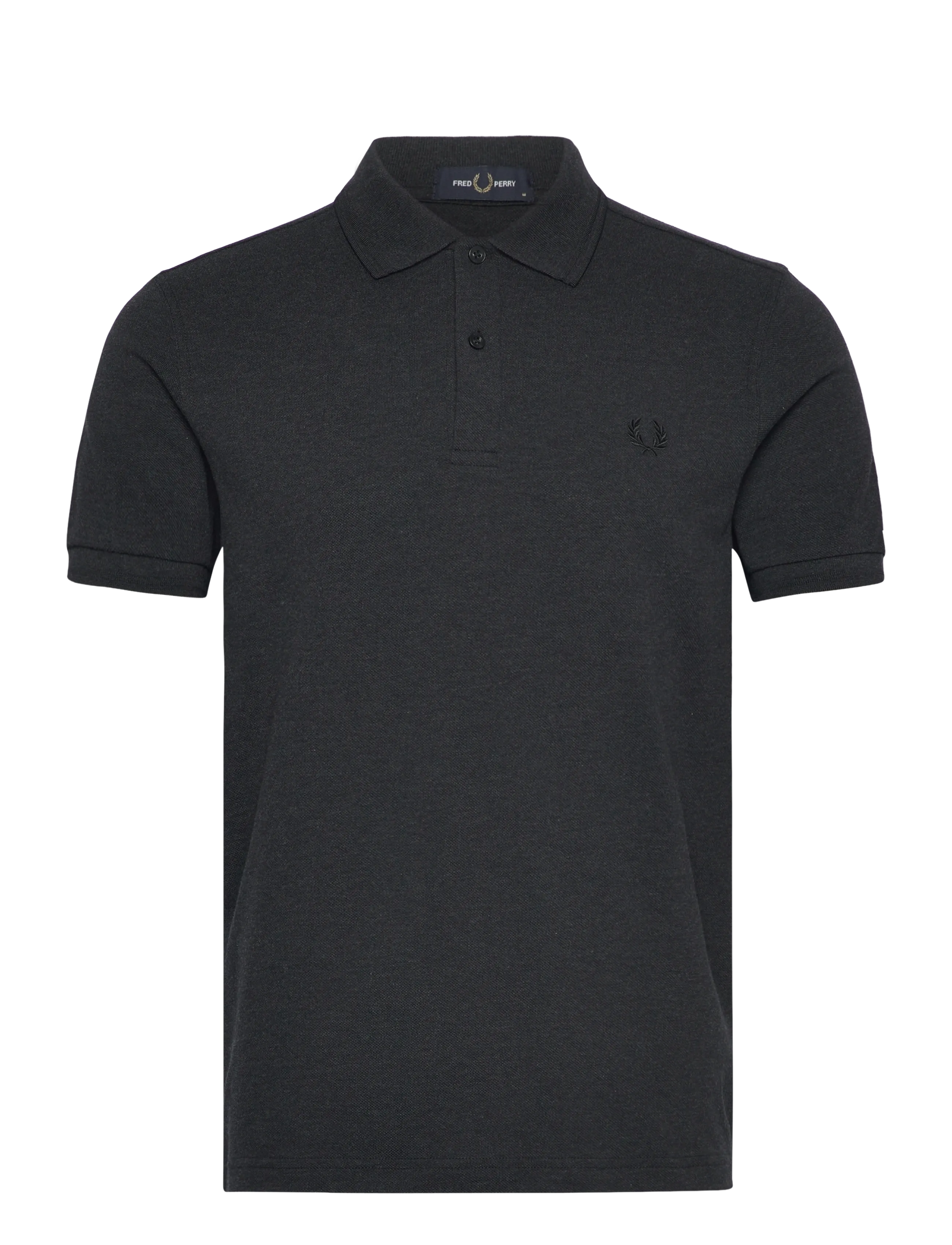 Fred Perry TWIN TIPPED FP SHIRT - Poloer - CHARCOALMARL/BLK / black