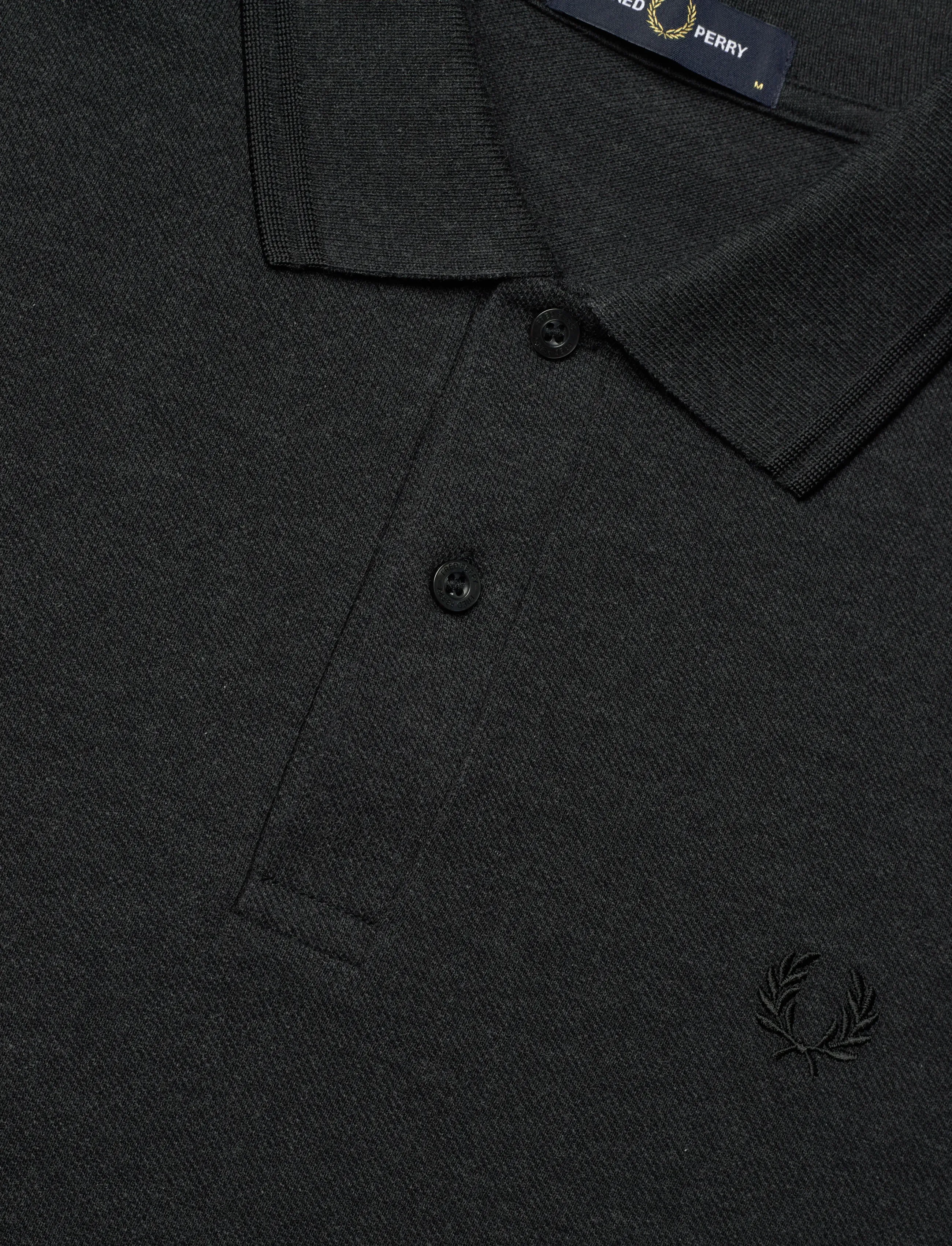 Fred Perry - TWIN TIPPED FP SHIRT - short-sleeved polos - charcoalmarl/blk - 5