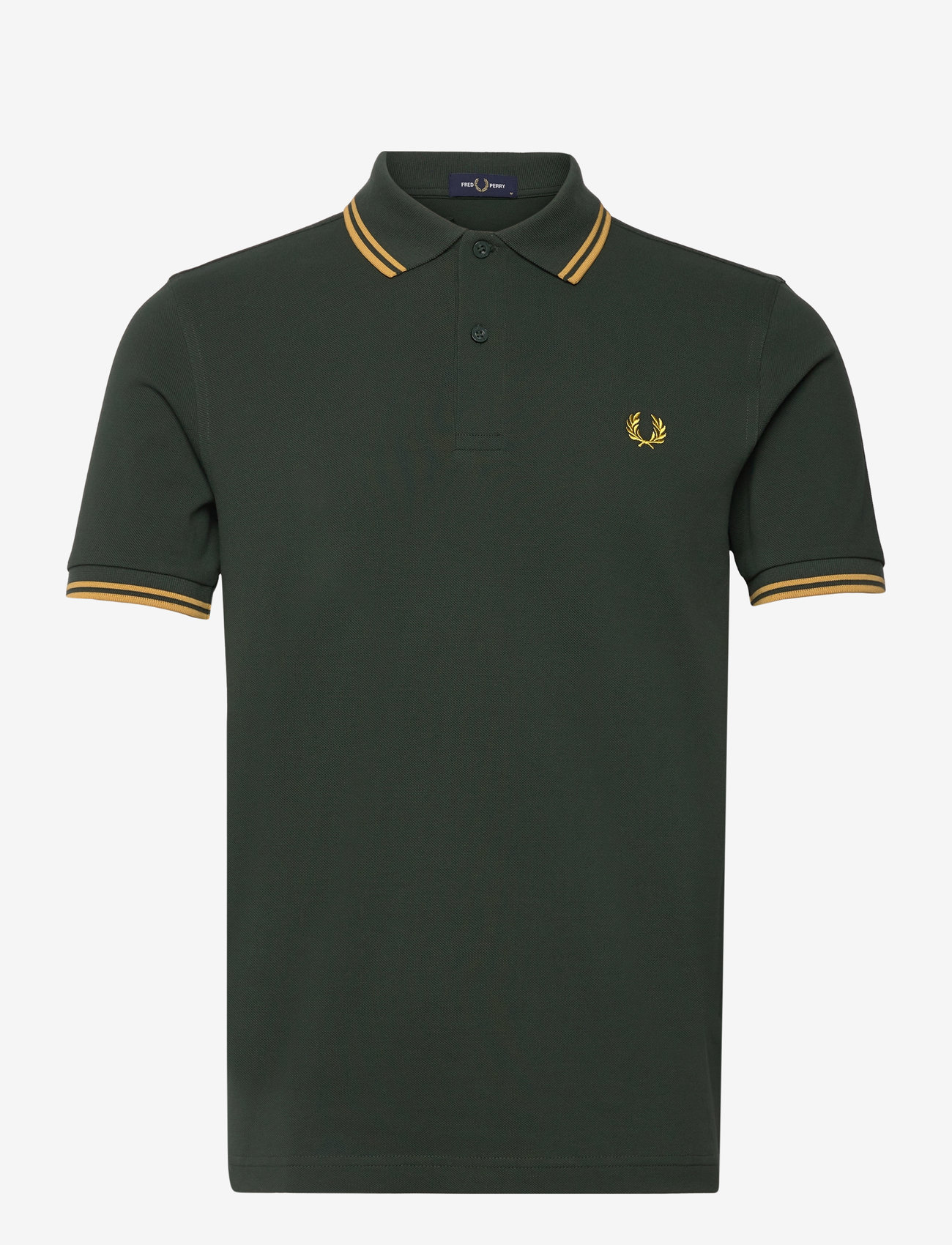 Fred Perry - THE TWIN TIPPED FP SHIRT - kortærmede poloer - crt grn/hnycmb - 0